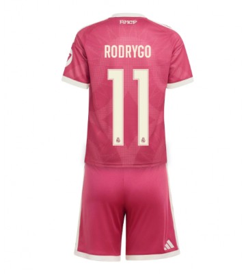 Real Madrid Rodrygo Goes #11 Tredjetrøje Børn 2026-27 Kortærmet (+ Korte bukser)